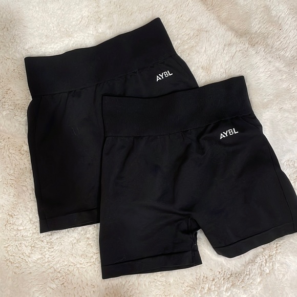 AYBL Shorts Two Pairs Of Aybl Black Gym Shorts Poshmark